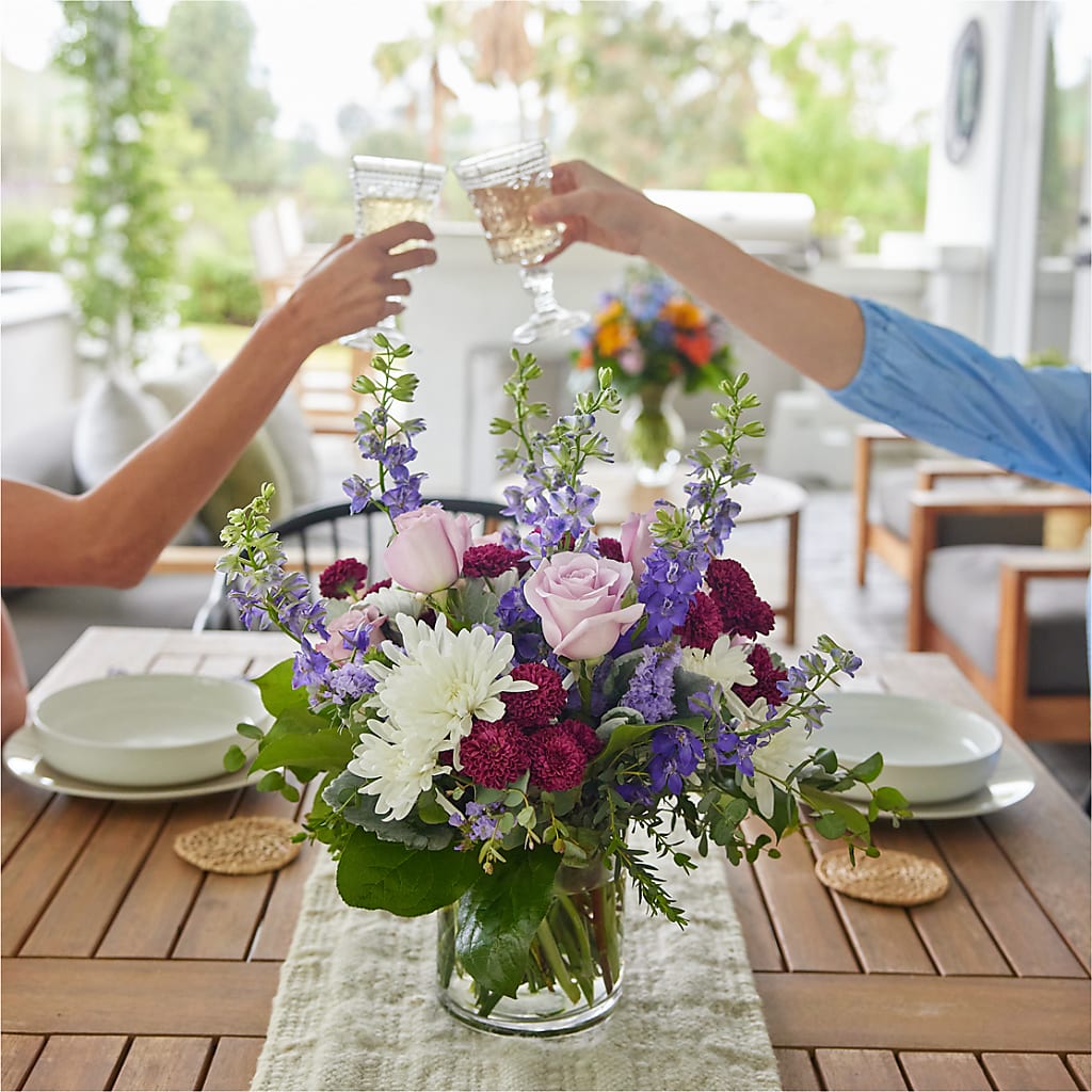Violet Frost Bouquet – Serenity Floral, Lake Geneva WI