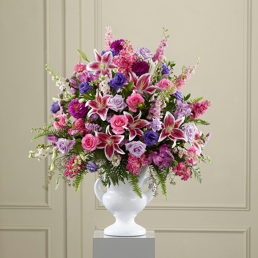 Peaceful Tribute Arrangement – Serenity Floral, Lake Geneva WI