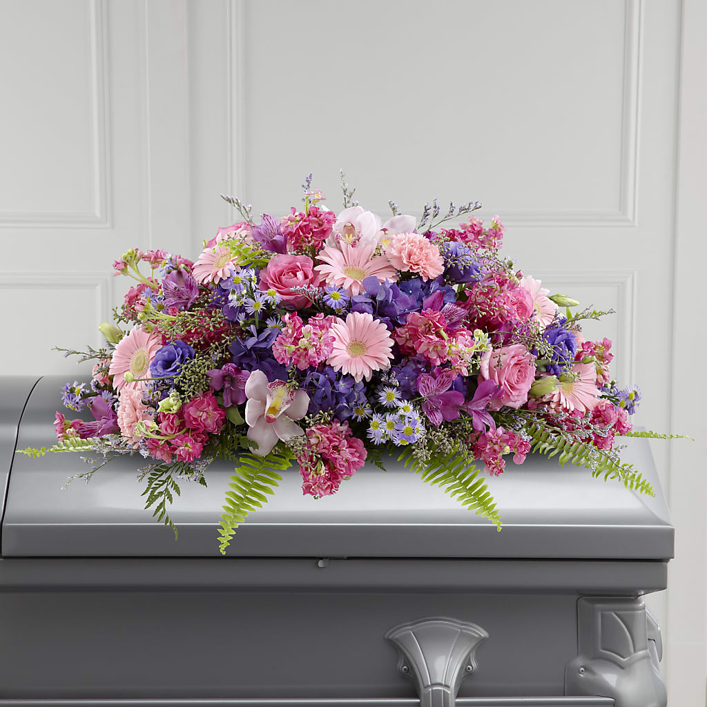 Glorious Garden Casket Spray – Serenity Floral, Lake Geneva WI