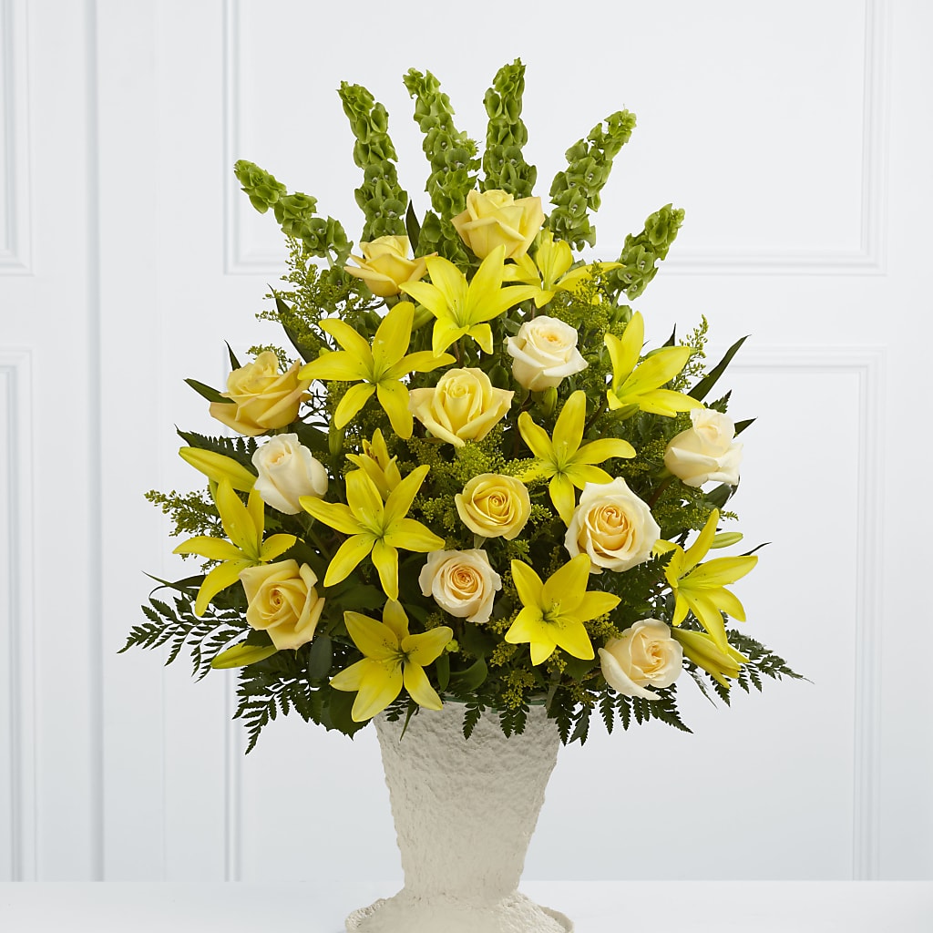 Golden Memories Arrangement – Serenity Floral, Lake Geneva WI