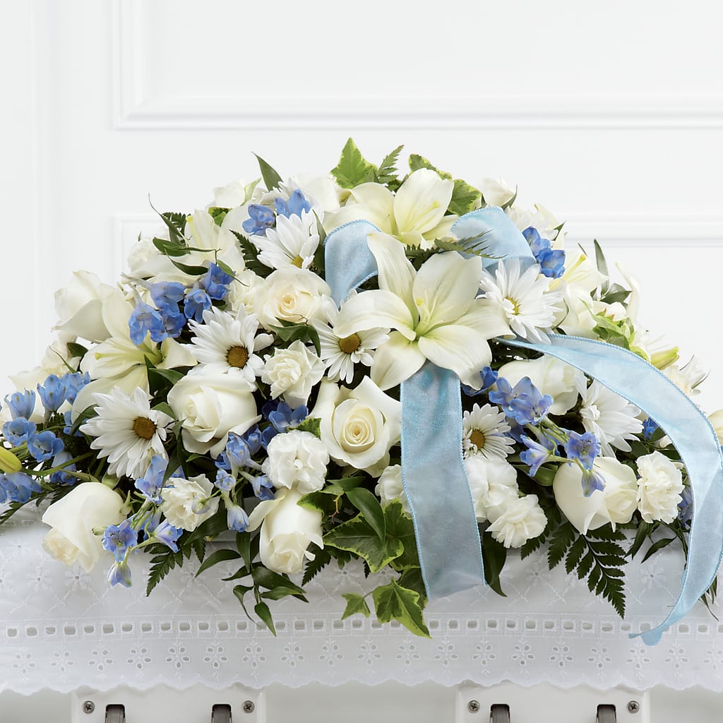 Tender Treasure Casket Spray – Serenity Floral, Lake Geneva WI