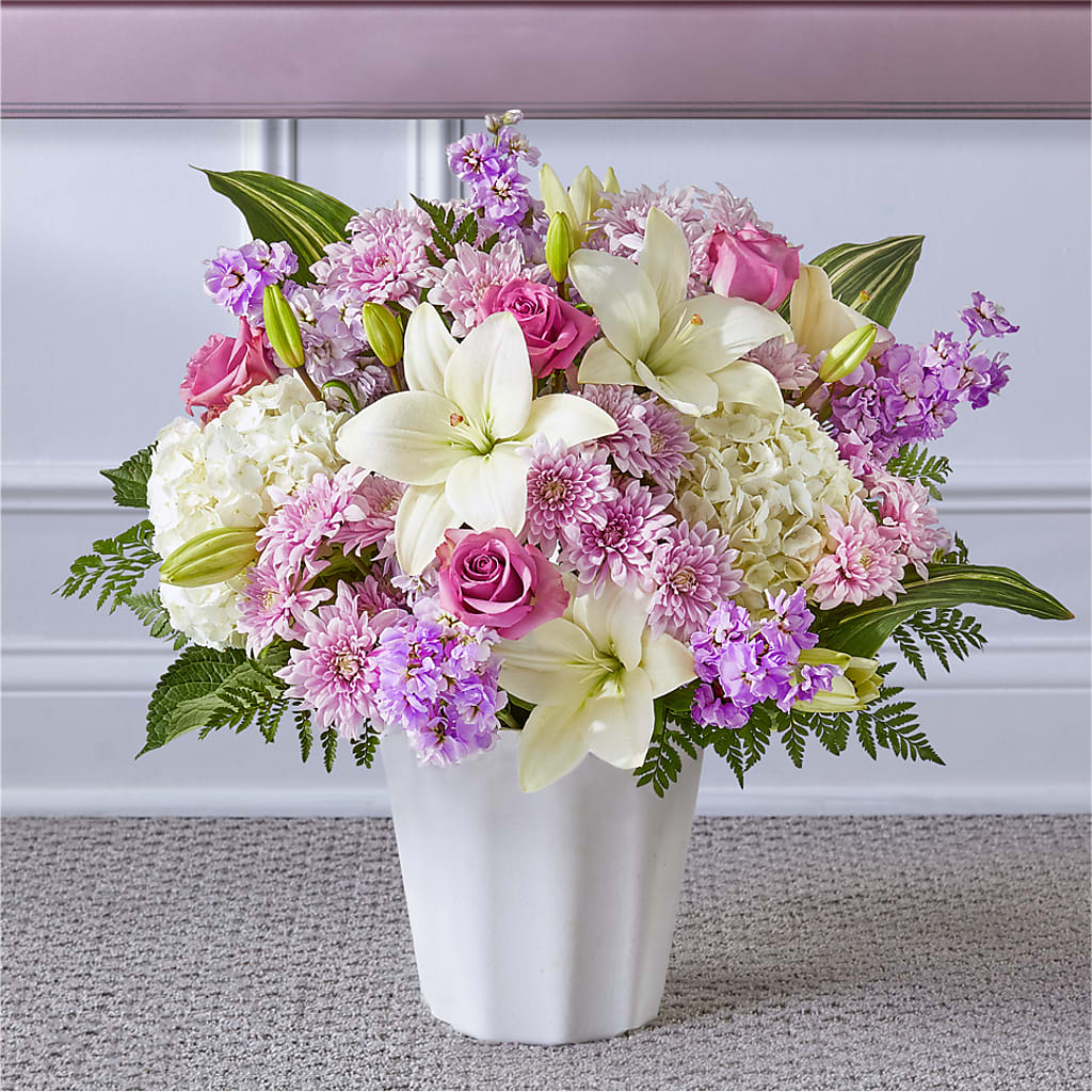 Heaven Sent Floor Basket – Serenity Floral, Lake Geneva WI