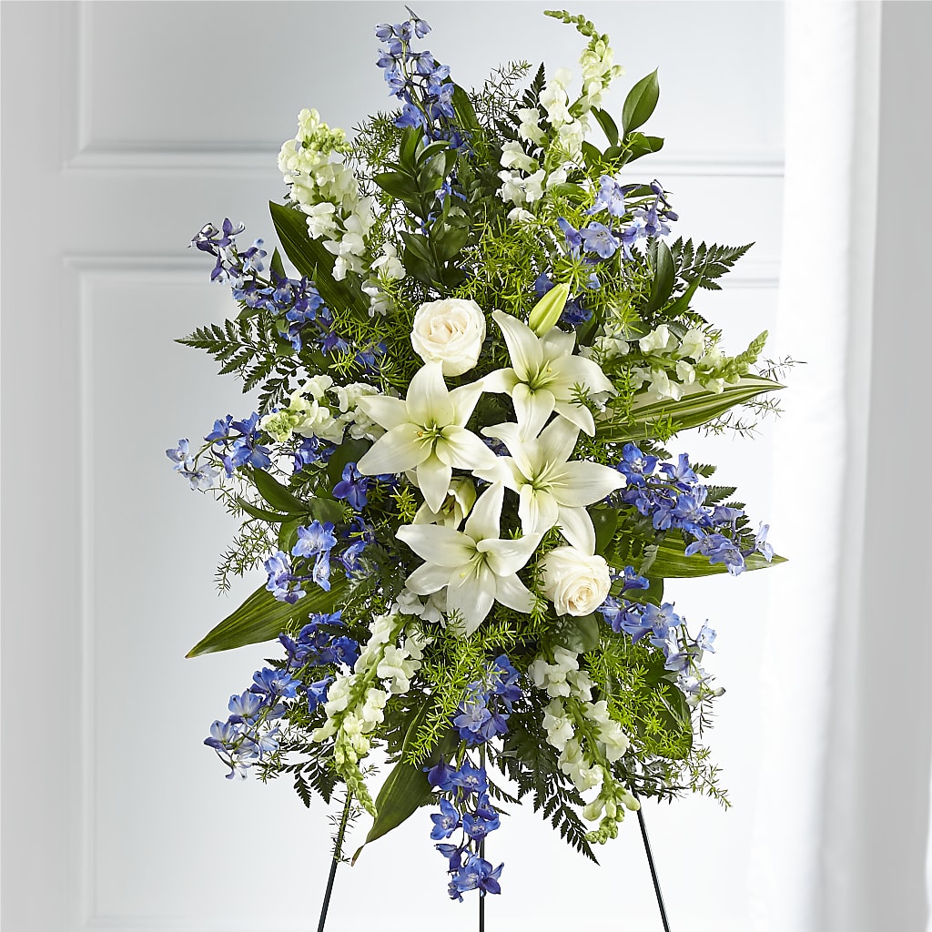 Faithful Friend Standing Spray – Serenity Floral, Lake Geneva WI