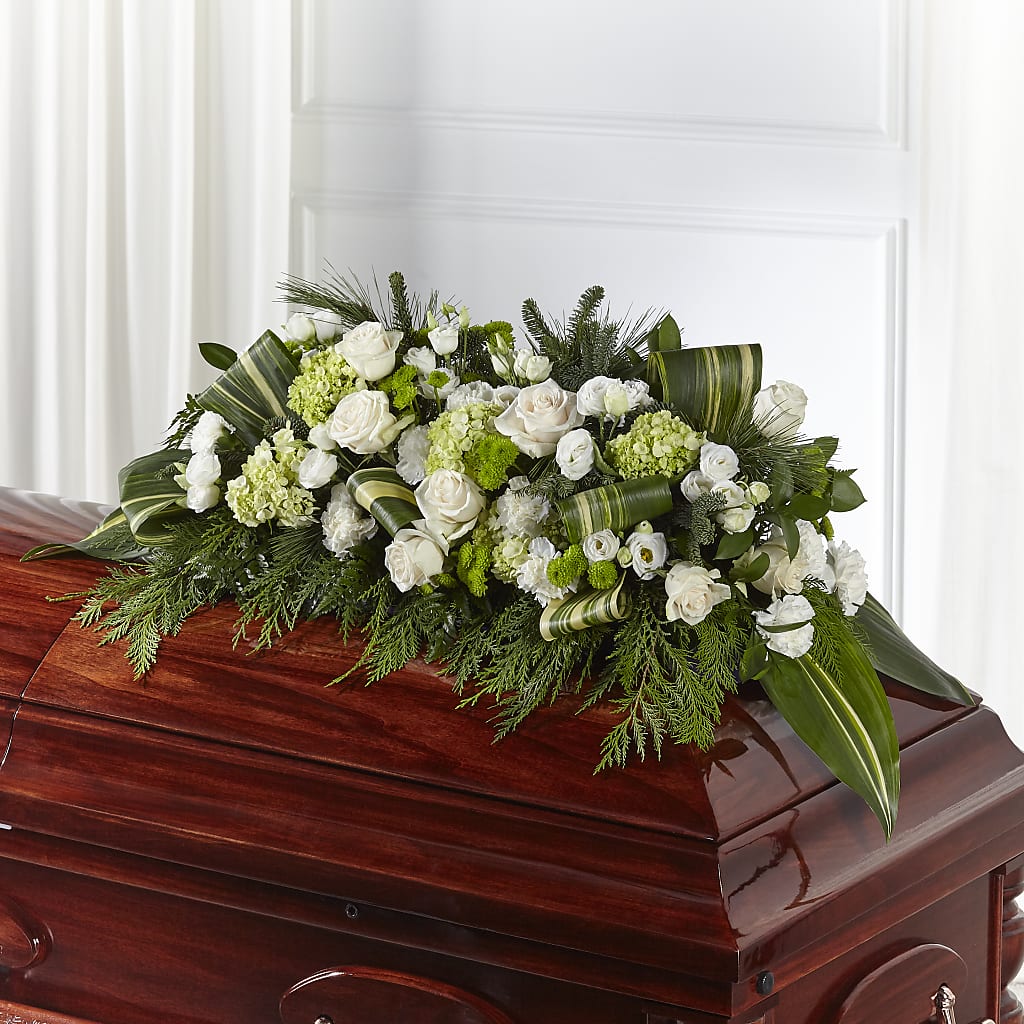 Hopeful Gesture Casket Spray – Serenity Floral, Lake Geneva WI