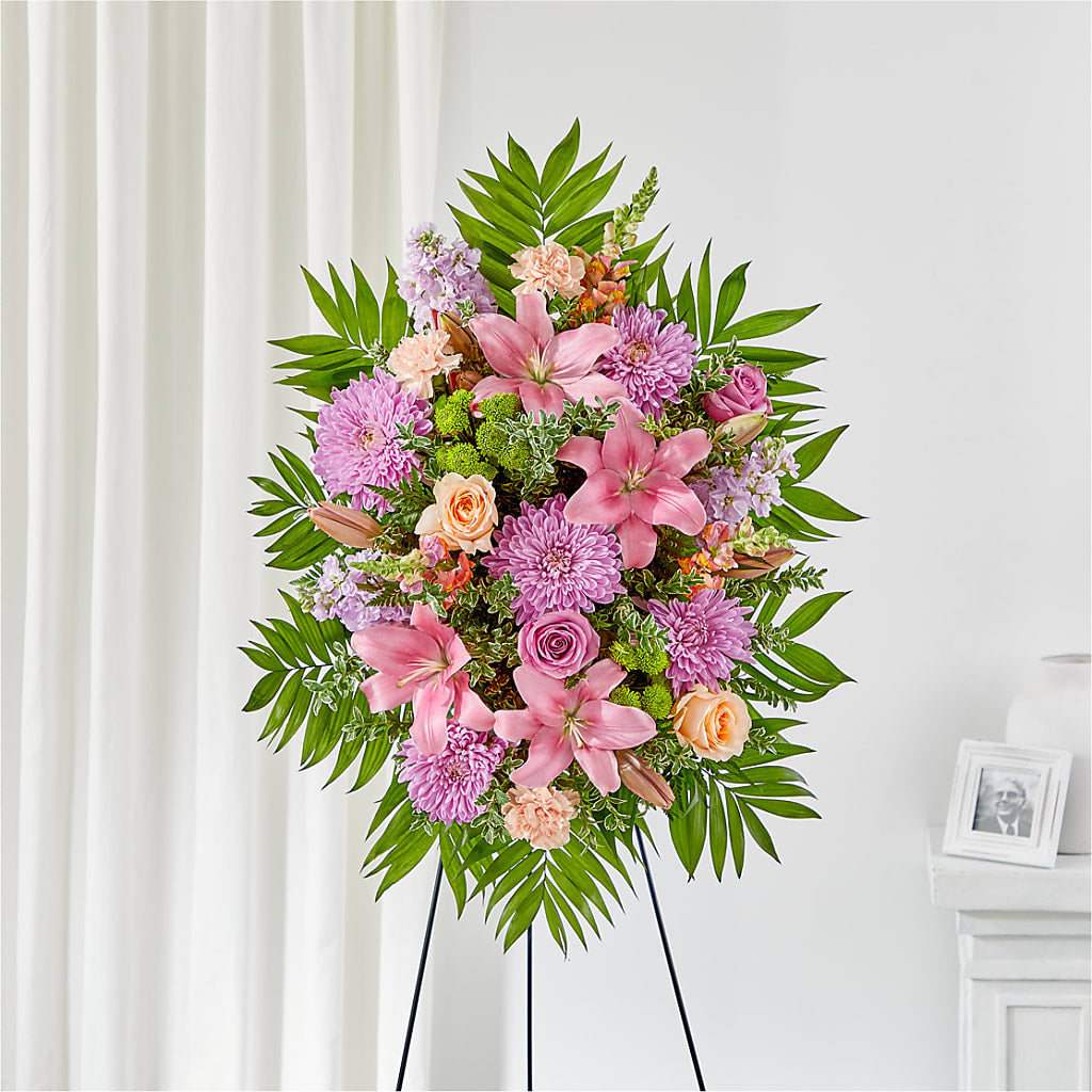 Love & Light Standing Spray – Serenity Floral, Lake Geneva WI