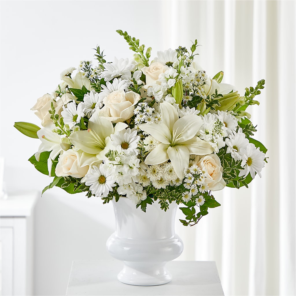 Uplifting Urn Arrangement – Serenity Floral, Lake Geneva WI