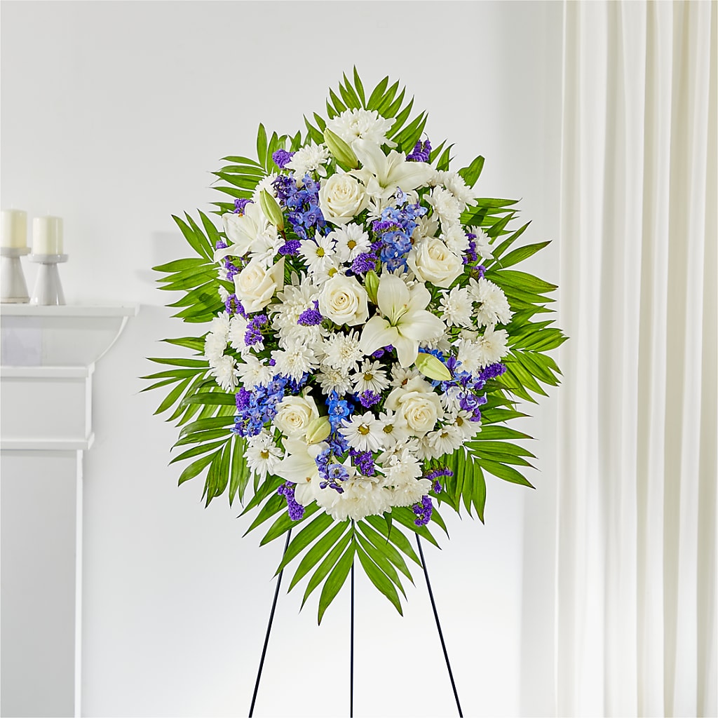 At Rest Standing Spray – Serenity Floral, Lake Geneva WI