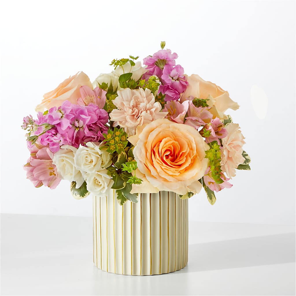 Paradise Bouquet with Ivory Vase – Serenity Floral, Lake Geneva WI