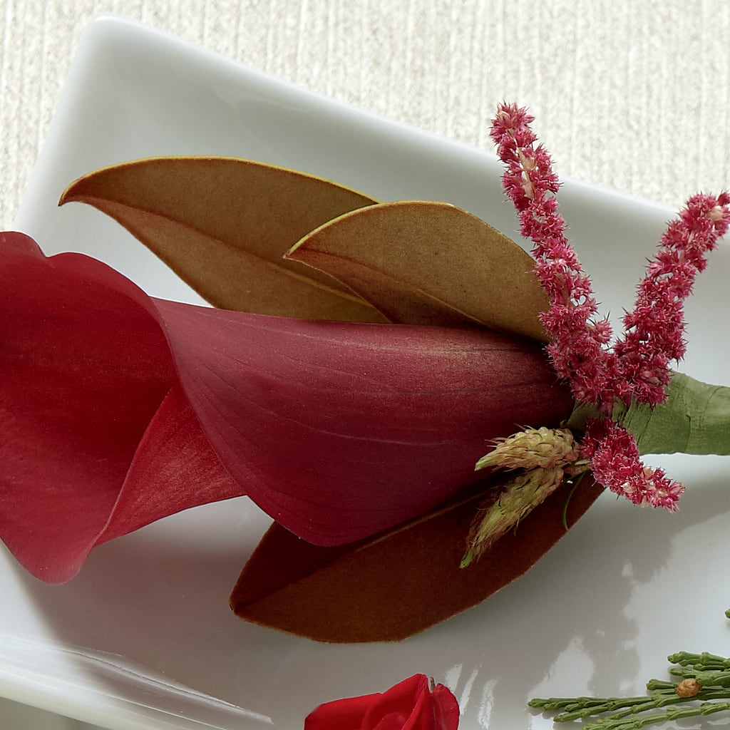 Red Calla Boutonniere – Serenity Floral, Lake Geneva WI