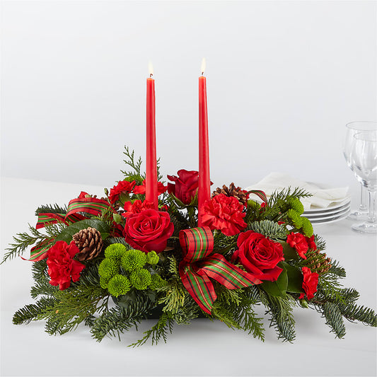By the Candlelight Centerpiece –  Serenity Floral, Lake Geneva WI