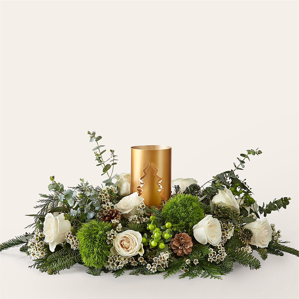 Chestnuts Roasting Centerpiece –  Serenity Floral, Lake Geneva WI