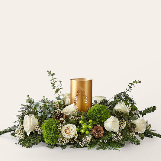 Chestnuts Roasting Centerpiece –  Serenity Floral, Lake Geneva WI