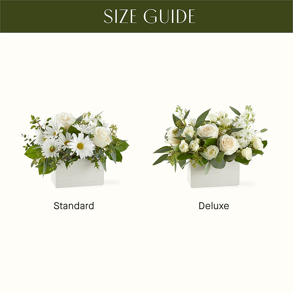 Fresh Linen Box Bouquet –  Serenity Floral, Lake Geneva WI