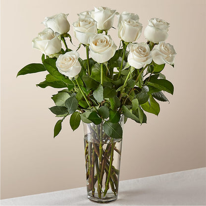 Long Stem White Rose Bouquet –  Serenity Floral, Lake Geneva WI