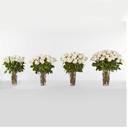 Long Stem White Rose Bouquet –  Serenity Floral, Lake Geneva WI