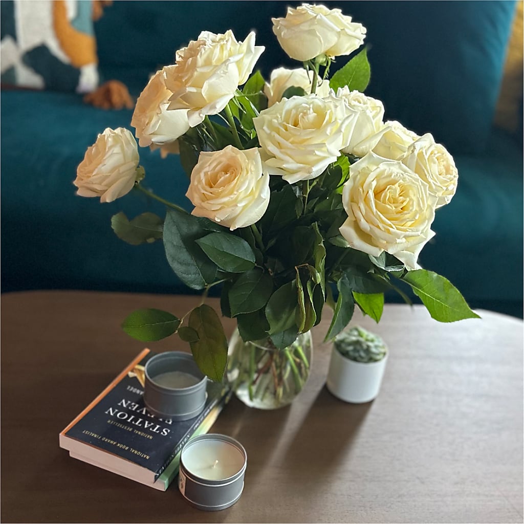 Long Stem Yellow Rose Bouquet –  Serenity Floral, Lake Geneva WI