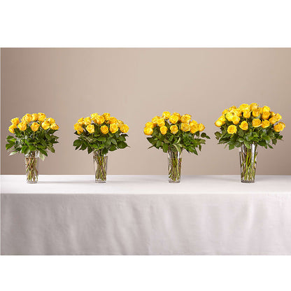Long Stem Yellow Rose Bouquet –  Serenity Floral, Lake Geneva WI