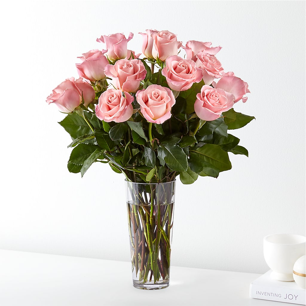 Long Stem Pink Rose Bouquet –  Serenity Floral, Lake Geneva WI