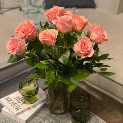 Long Stem Pink Rose Bouquet –  Serenity Floral, Lake Geneva WI