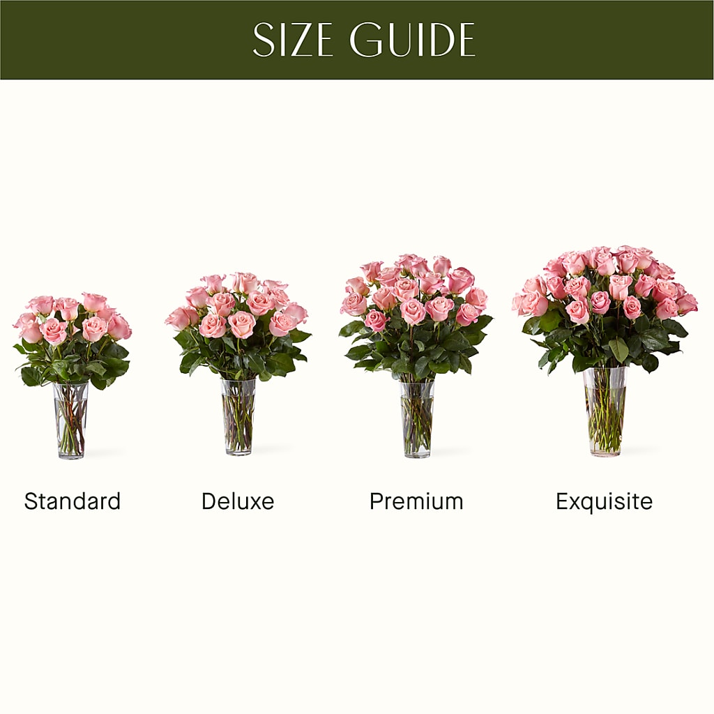 Long Stem Pink Rose Bouquet –  Serenity Floral, Lake Geneva WI
