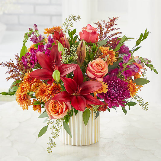 Burgundy Landscape Bouquet –  Serenity Floral, Lake Geneva WI