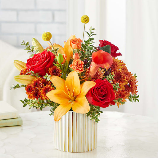 Scarlet Skies Bouquet –  Serenity Floral, Lake Geneva WI