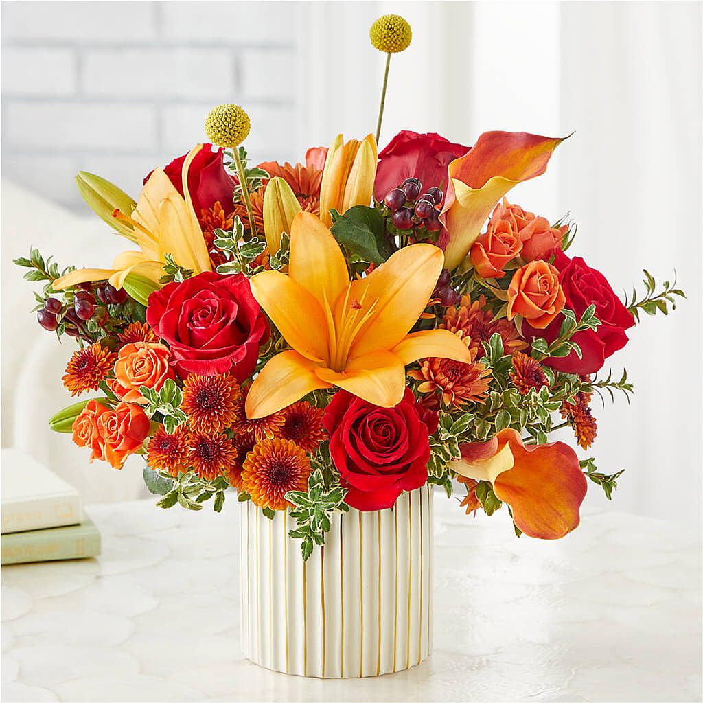 Scarlet Skies Bouquet –  Serenity Floral, Lake Geneva WI