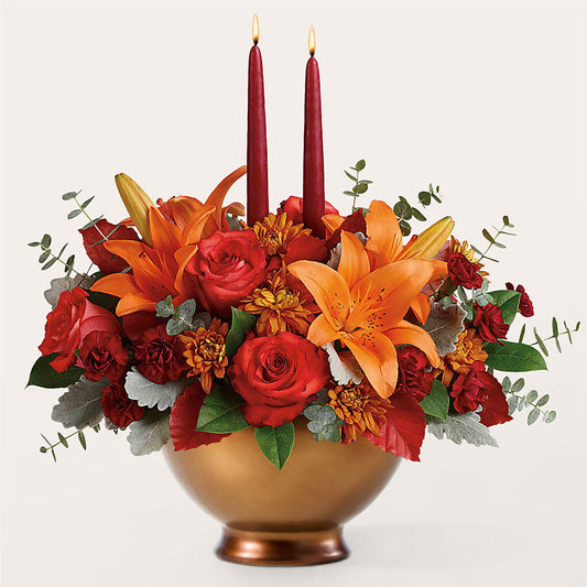 Fruits of Fall Centerpiece –  Serenity Floral, Lake Geneva WI