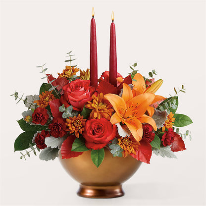 Fruits of Fall Centerpiece –  Serenity Floral, Lake Geneva WI