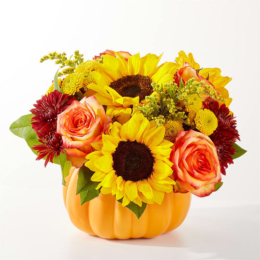 Golden Gourd Pumpkin Bouquet –  Serenity Floral, Lake Geneva WI