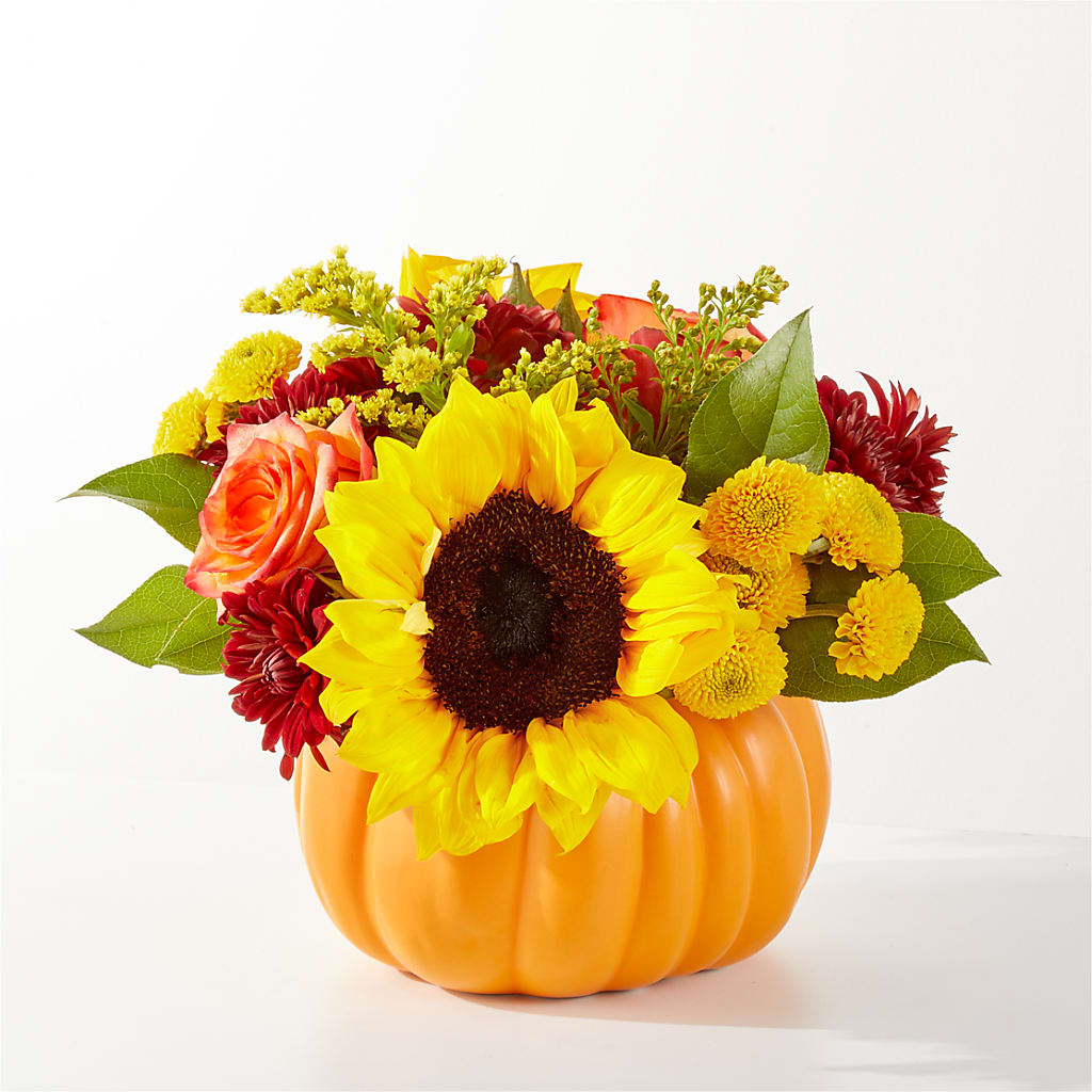Golden Gourd Pumpkin Bouquet –  Serenity Floral, Lake Geneva WI