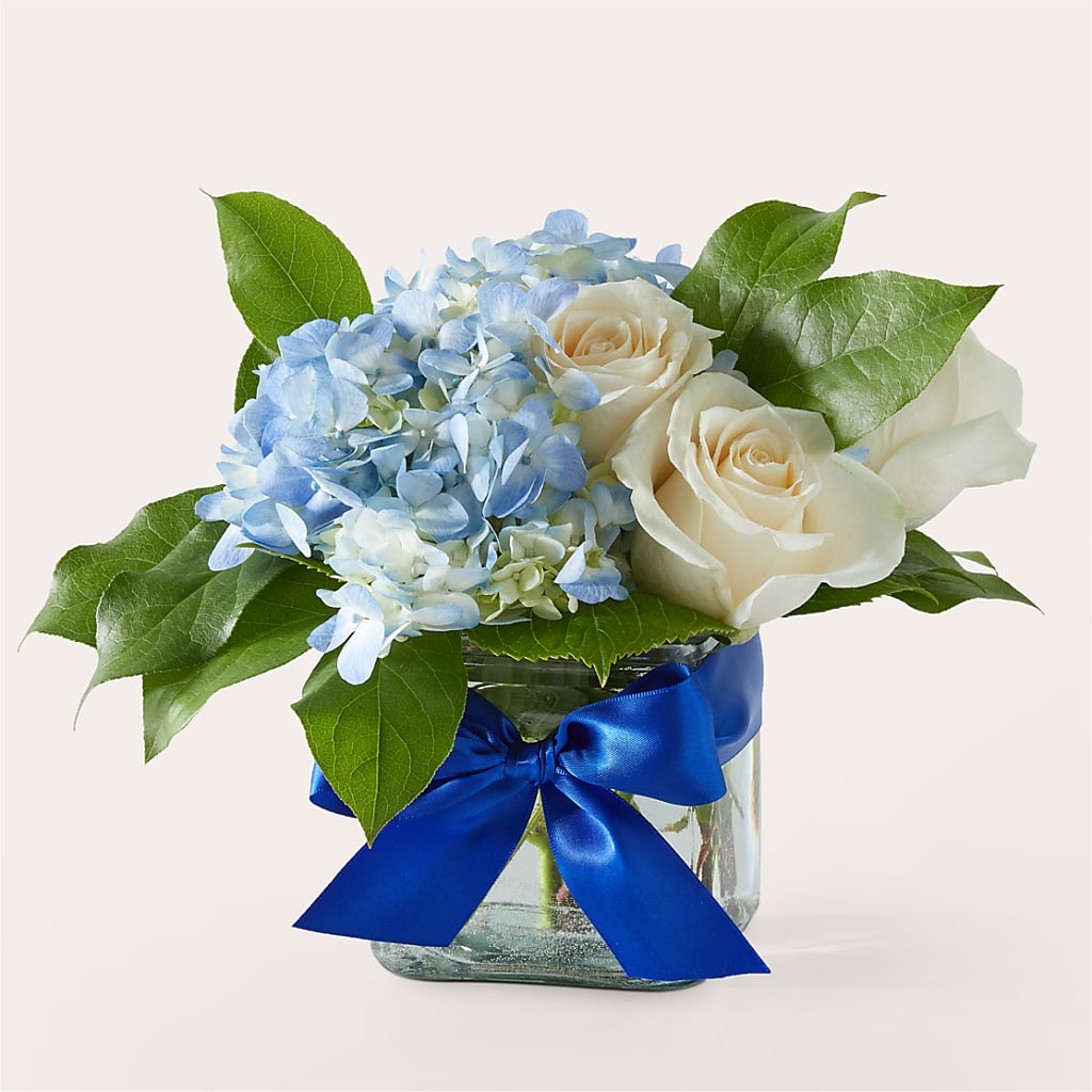 Sky Blue Delight Bouquet –  Serenity Floral, Lake Geneva WI