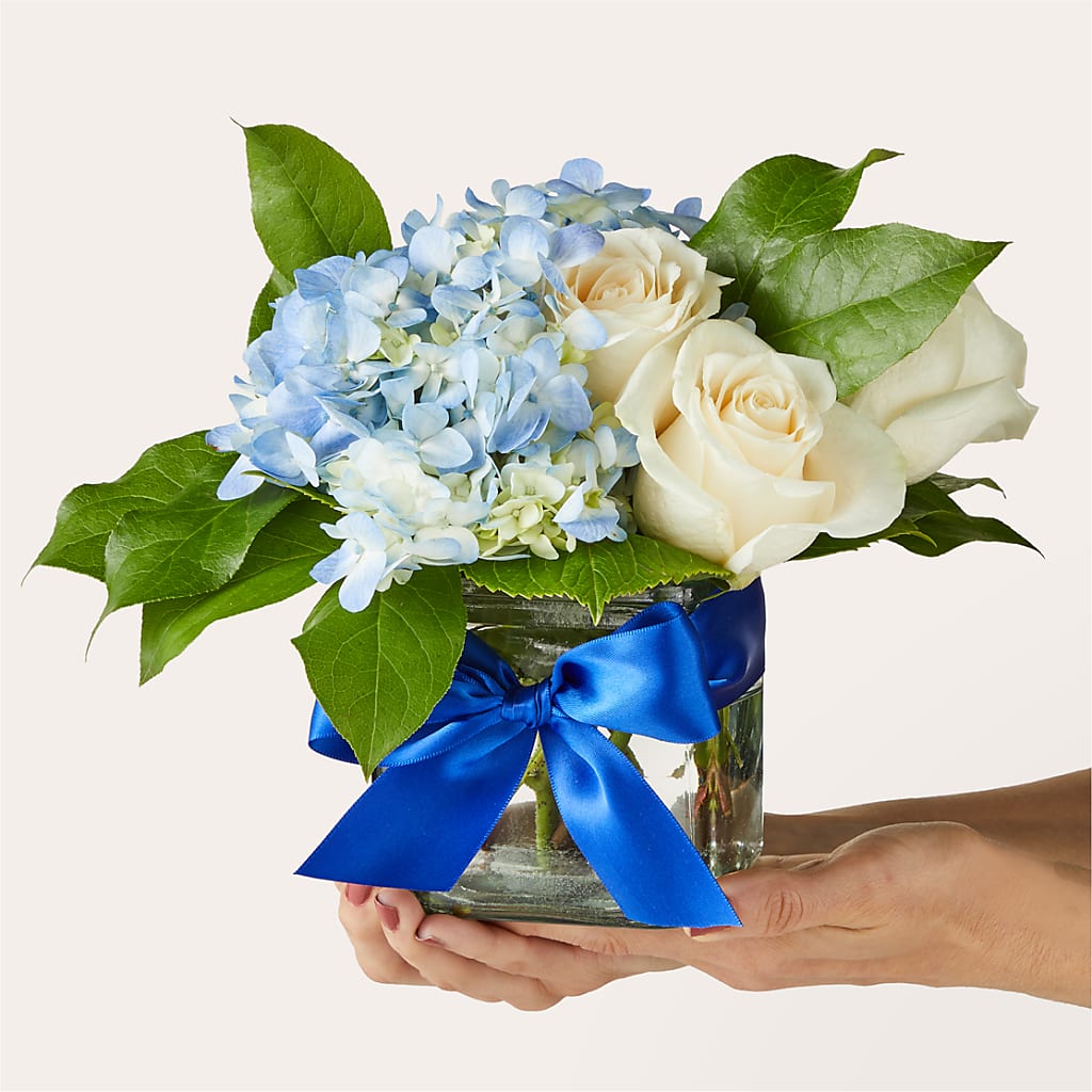 Sky Blue Delight Bouquet –  Serenity Floral, Lake Geneva WI