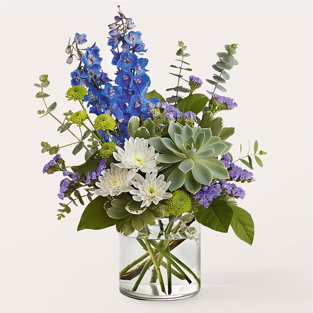 Cerulean Waves Bouquet –  Serenity Floral, Lake Geneva WI