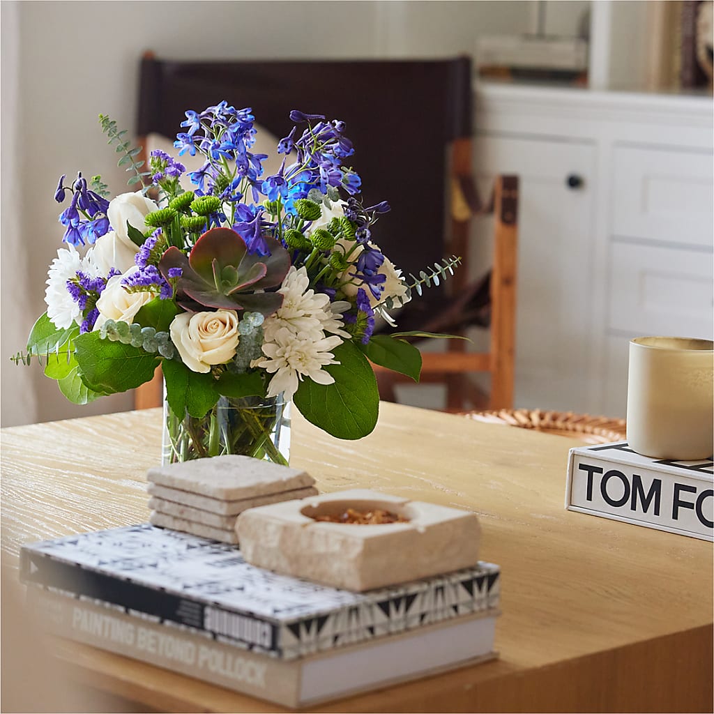 Cerulean Waves Bouquet –  Serenity Floral, Lake Geneva WI