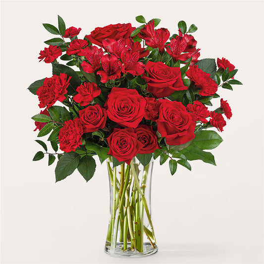 Brilliant Ruby Bouquet –  Serenity Floral, Lake Geneva WI