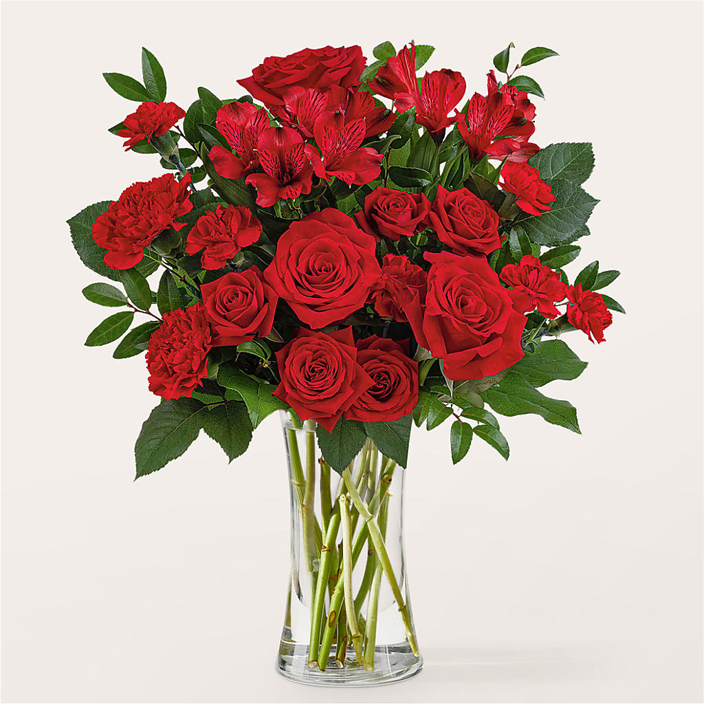 Brilliant Ruby Bouquet –  Serenity Floral, Lake Geneva WI