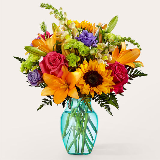 Double Rainbow Bouquet –  Serenity Floral, Lake Geneva WI