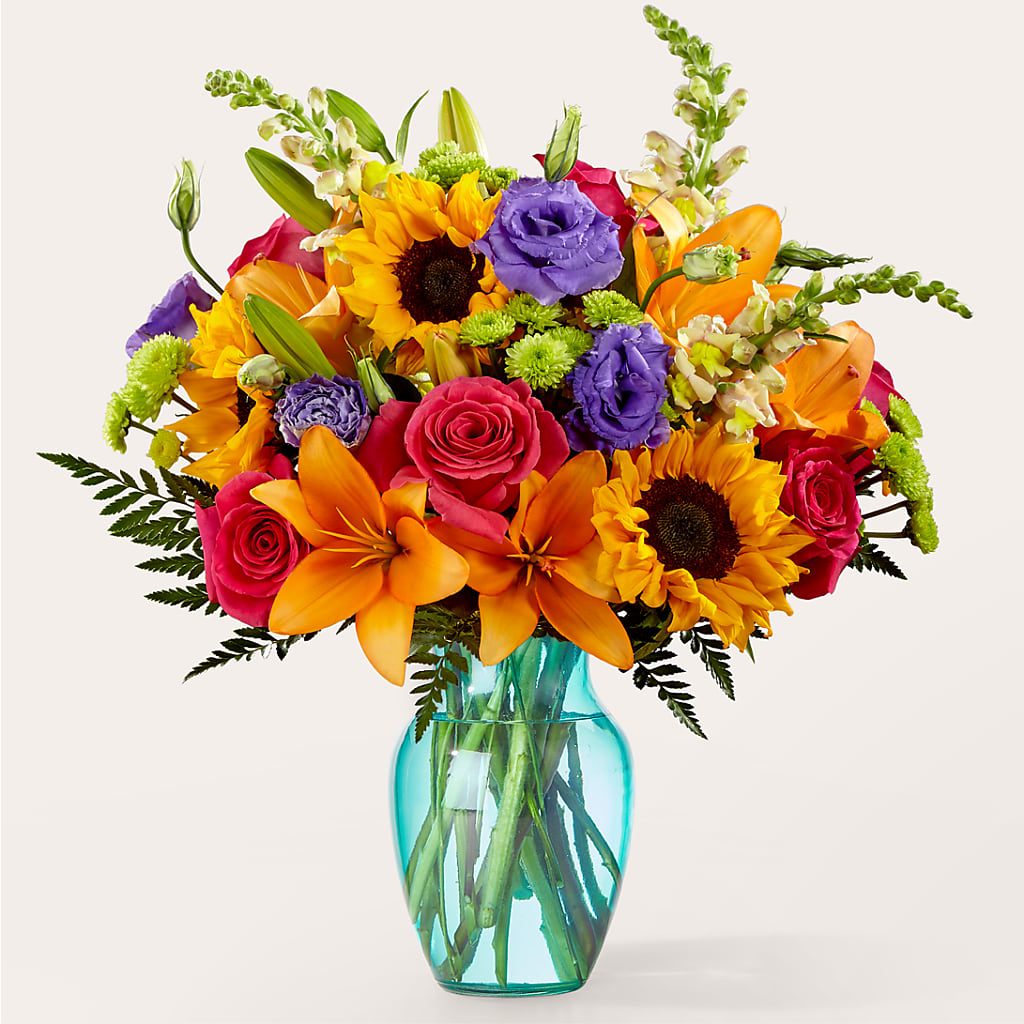 Double Rainbow Bouquet –  Serenity Floral, Lake Geneva WI