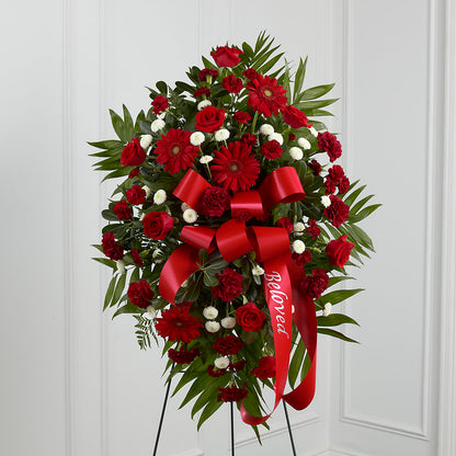 Treasured Memories Standing Spray –  Serenity Floral, Lake Geneva WI