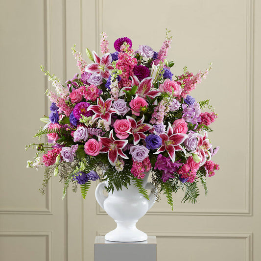 Peaceful Tribute Arrangement –  Serenity Floral, Lake Geneva WI