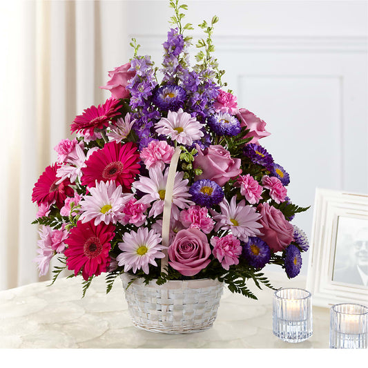Pastel Peace Basket –  Serenity Floral, Lake Geneva WI