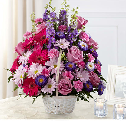 Pastel Peace Basket –  Serenity Floral, Lake Geneva WI