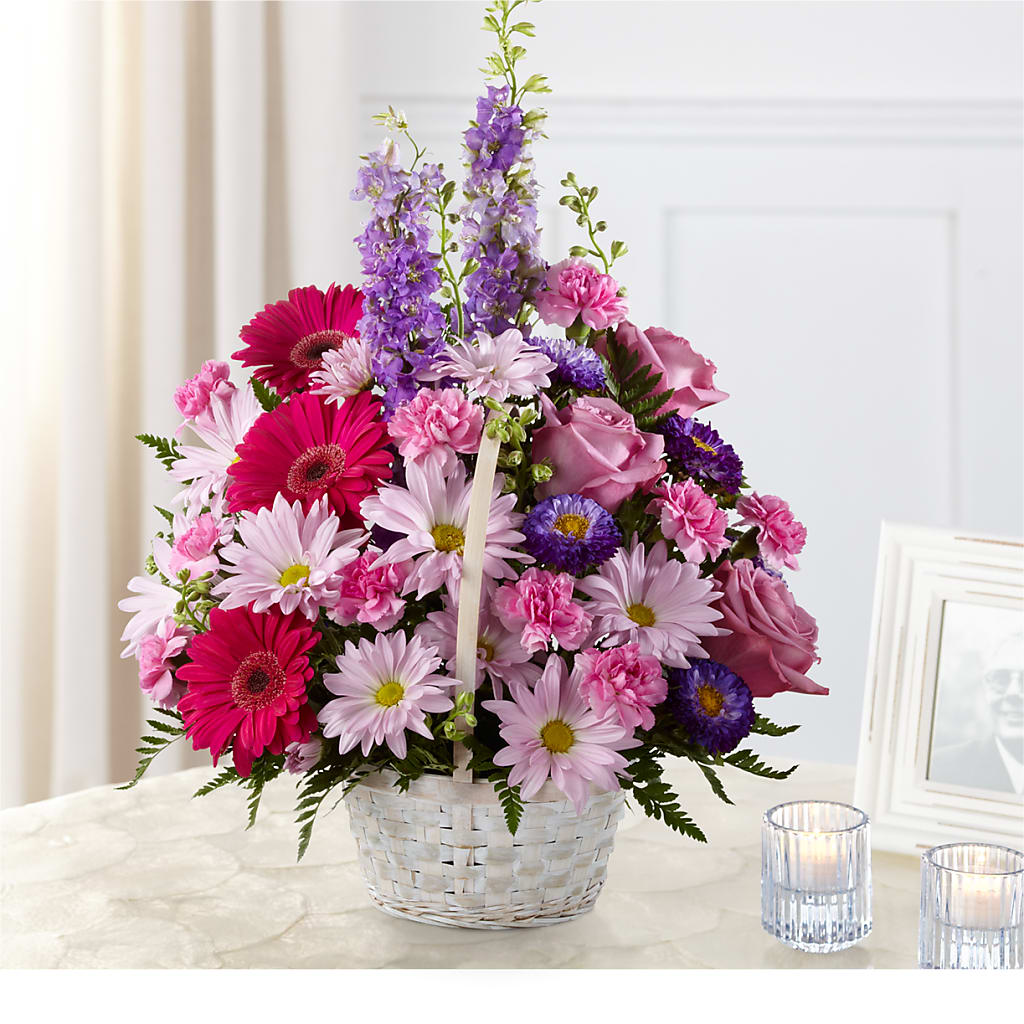 Pastel Peace Basket –  Serenity Floral, Lake Geneva WI