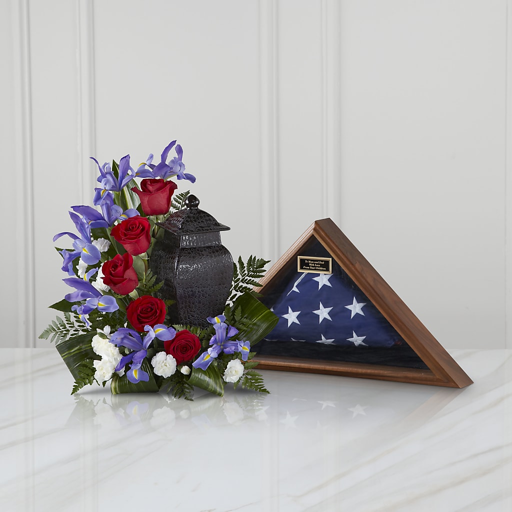 Patriotic Tribute Arrangement –  Serenity Floral, Lake Geneva WI