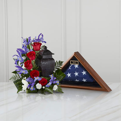 Patriotic Tribute Arrangement –  Serenity Floral, Lake Geneva WI