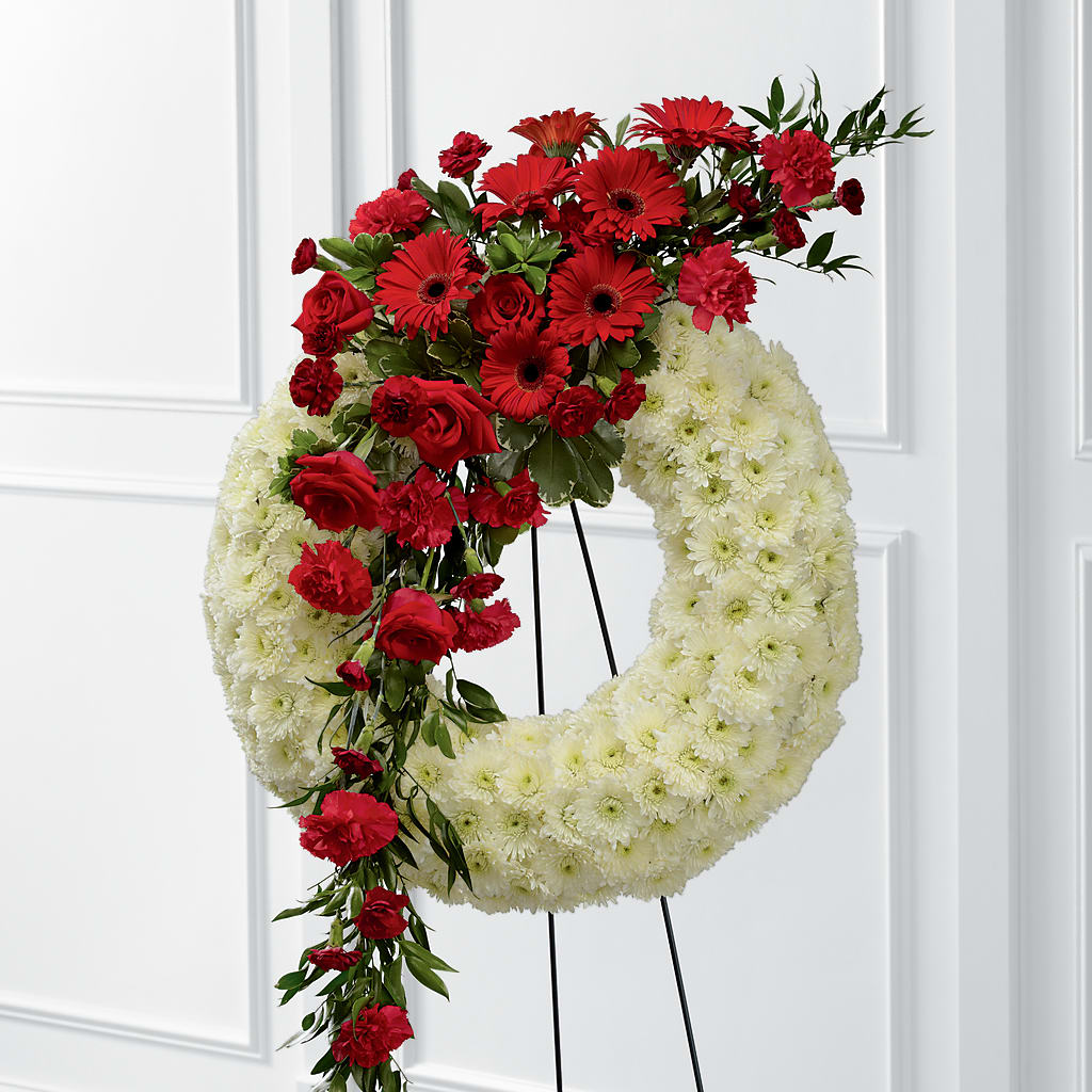 Graceful Tribute Wreath –  Serenity Floral, Lake Geneva WI