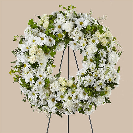 Faithful Wishes Wreath –  Serenity Floral, Lake Geneva WI