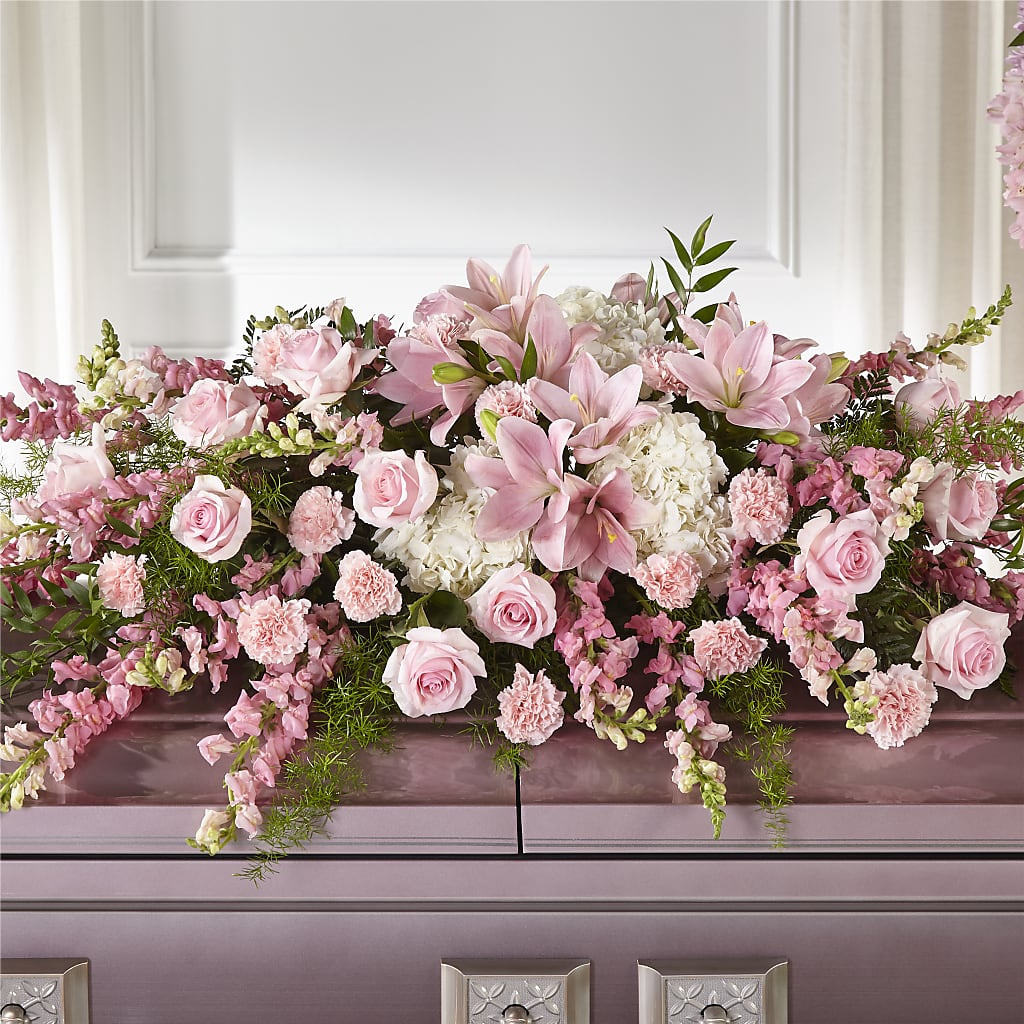 Life & Remembrance Casket Spray –  Serenity Floral, Lake Geneva WI