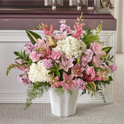 Simply Serene Floor Basket –  Serenity Floral, Lake Geneva WI